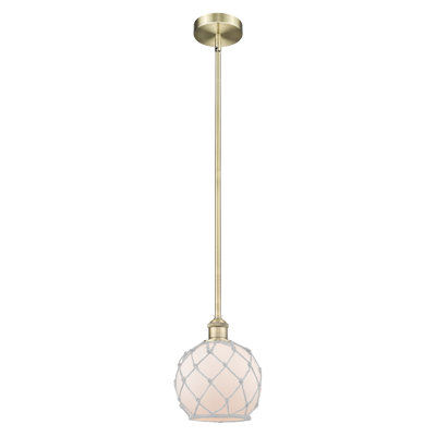 Edison - Ametra - 1 Light 10" Stem Hung Mini Pendant
