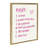 House Rules by Honey Island Studio Framed Canvas Wall Art Print-671349367