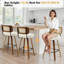 Swivel Upholstered Counter Stool-2137864721