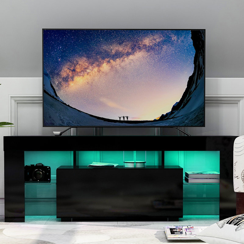 Cheriton Unfinished TV Stand for TVs up to 60", Black