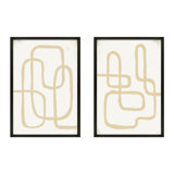 Line Works In White Painting by StudioM