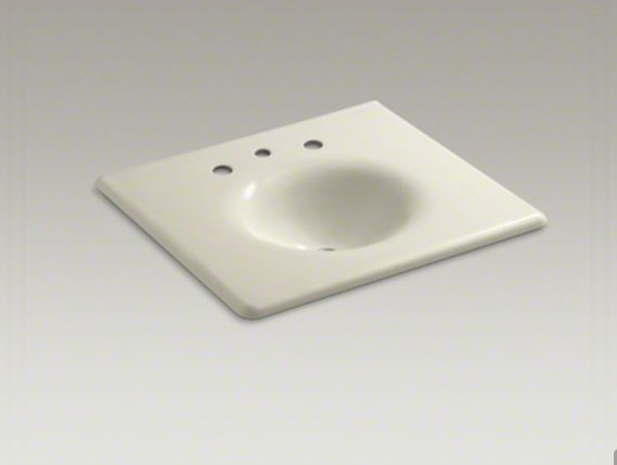 Iron Impressions 26" Single Bathroom Vanity Top, Sunlight, Sunlight, 8'' Widespread