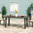 Rectangular Metal Outdoor Dining Table , 68.75'' in. W 34'' in. D
