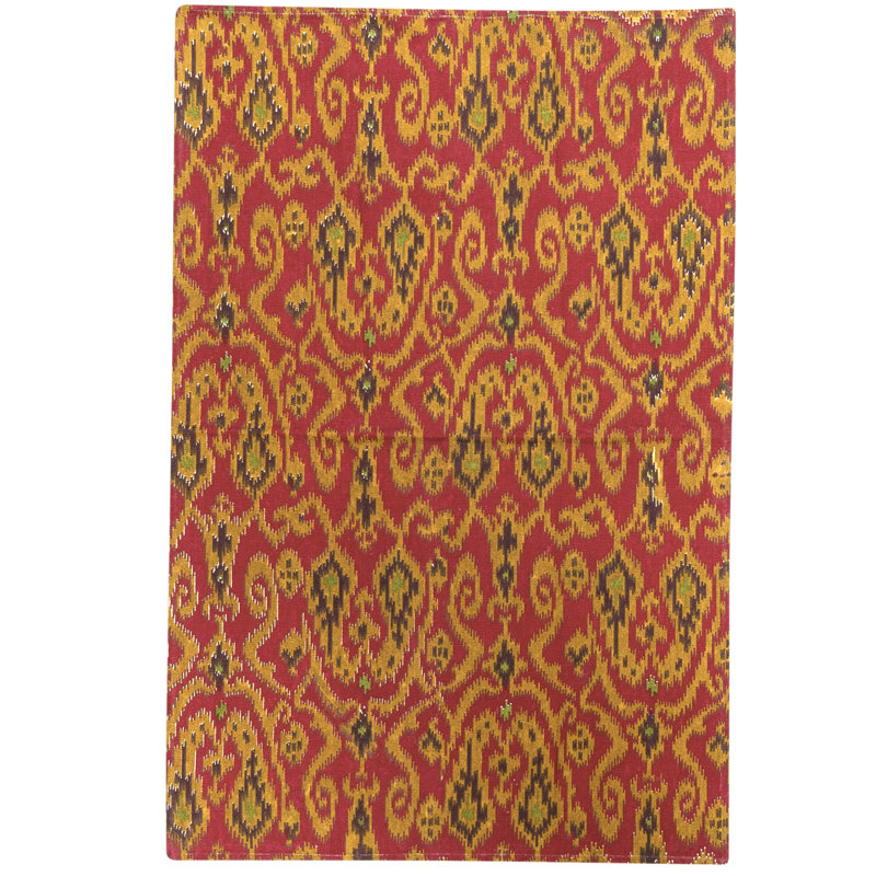 Flatweave Wool Ikat Area Rug in Multi