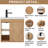 20" Wall Mounted Small Bathroom Vanity with Integrated Sink Top, Faucet, Drain-320997196