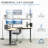 VIVO Electric Sit Standing Corner Height Desk L Frame Motor Ergonomic Adjustable