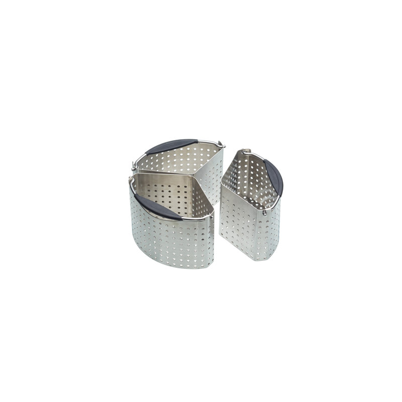 MasterClass 4pc Saucepan Bundle including Heavy Duty Non-Stick 20cm Saucepan with Lid and 3x Divider Baskets