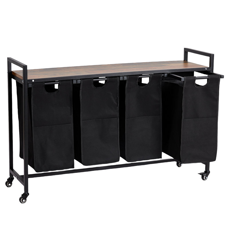 Iron Laundry Cart