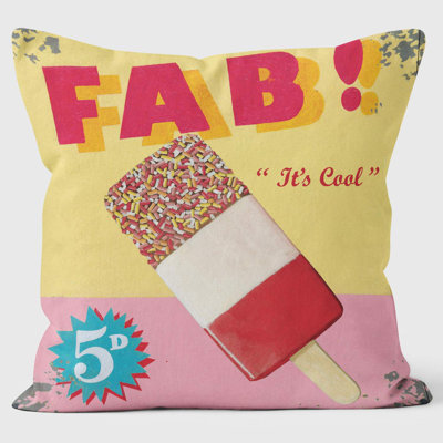 FAB Ice Lolly - Martin Wiscombe - Art Cushion