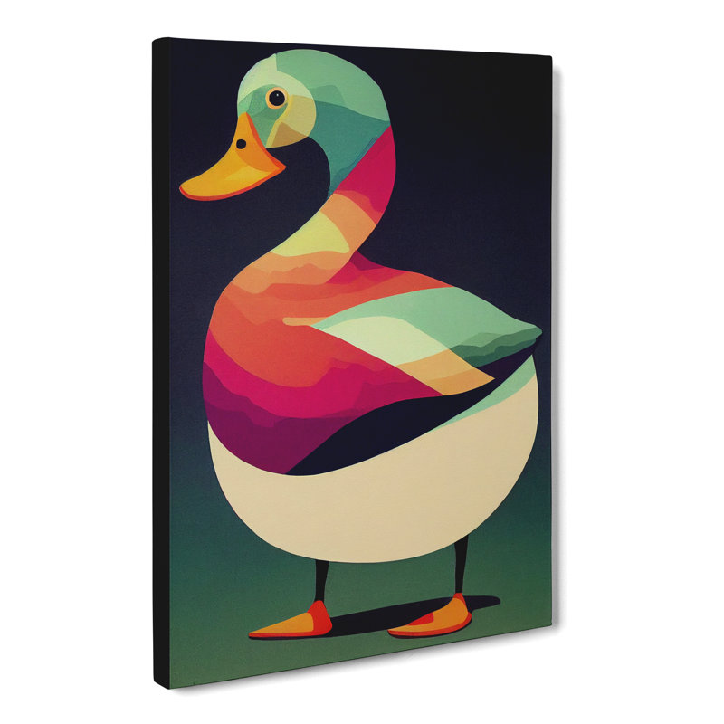Sodus Duck Retro - Wrapped Canvas, 60cm H x 40cm W x 3cm D