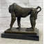 Sculpture Babboon singe en bronze, art original sur base de marbre