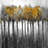 Illuminated Forest - Gray Trees Metal Print for Home Decor