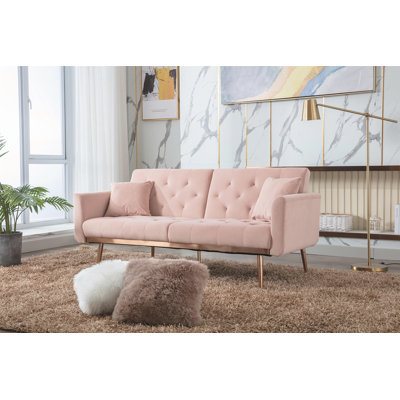 Raziah 63.8'' Velvet Sofa
