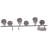 6-Light LED Dimmable Track Light with Rotatable Head