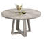 Table de salle à manger ronde de 47 pouces pour 4 à 6 personnes, table de cuisine ronde avec base robuste en forme de croix et patins réglables, table de salle à manger circulaire pour la salle à manger (table seulement), gris-118571324