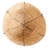 Round Handwoven Corn Rope Baskets with Thin Stripes and Plastic Liner, Natural, Set of 3