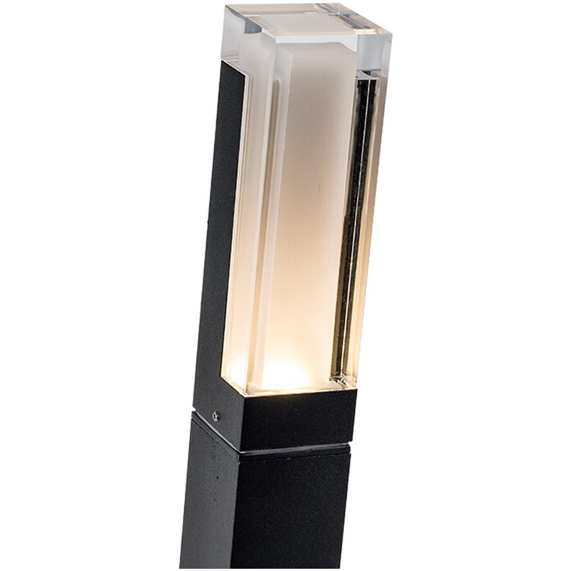 Black Cast Aluminum LED Bollard Pathway Light