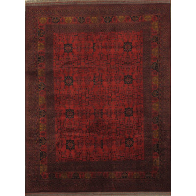 Oriental Area Rug in Rust