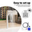 Fontaine de piscine, cascade, fontaine, fontaine, acier inoxydable, argent