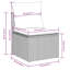  Ensemble de canapé de jardin modulaire en rotin de polyester gris clair et gris foncé