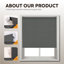 Thermal Blackout Roller Blind - Trimmable Cut to Size - Heavy Duty Metal Tube-1268557049-1268557042