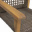 Chaise en bois et osier (ensemble de 2)