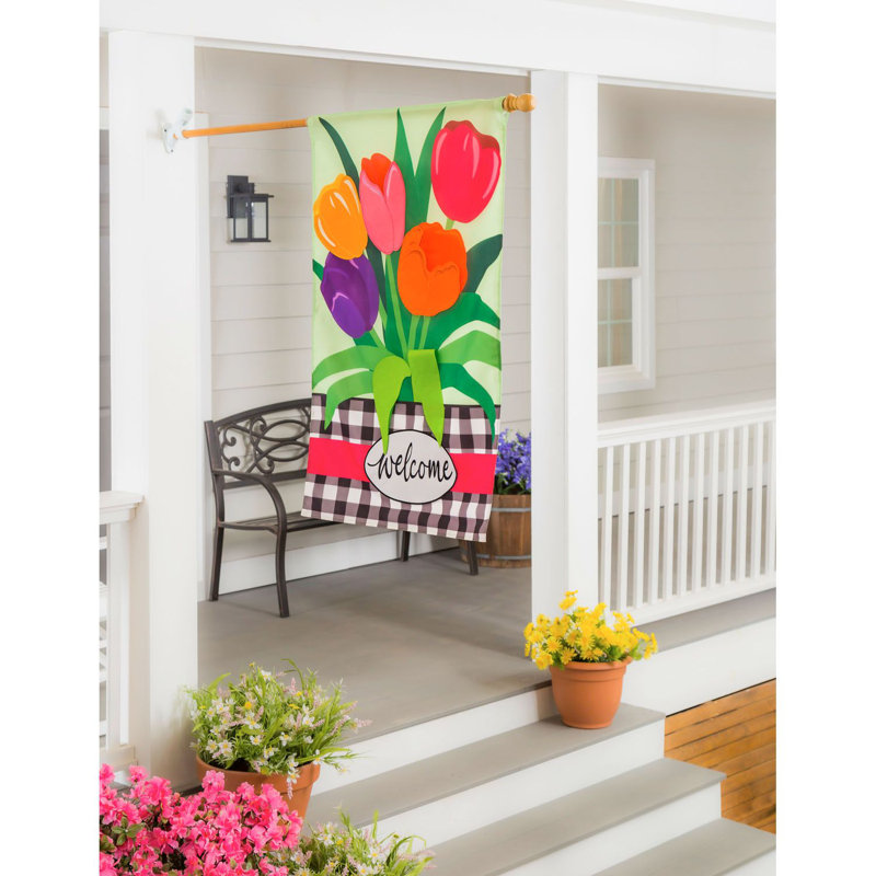 Drapeau de maison en polyester à 2 côtés Griffin 44 x 28 po