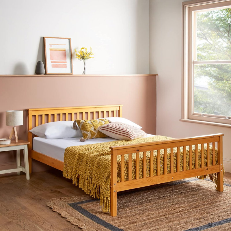Allensby Slat Bed with Mattress, Double (4'6)