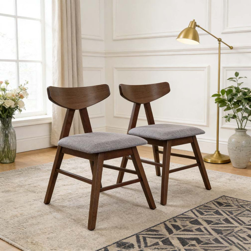 Chaise de salle à manger, Gris foncé