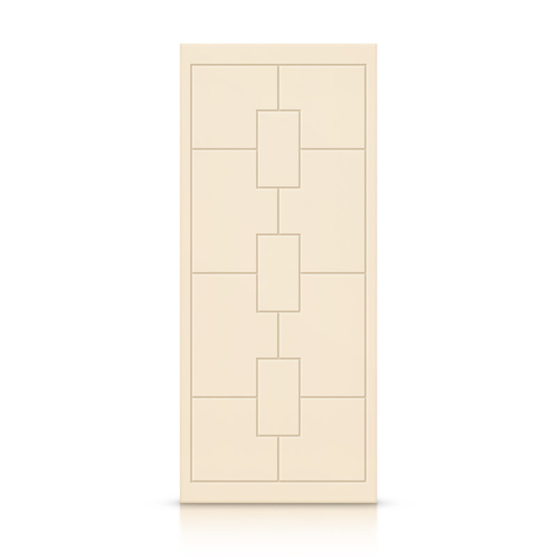 Porte standard à panneaux en bois, Beige, 36 po x 80 po