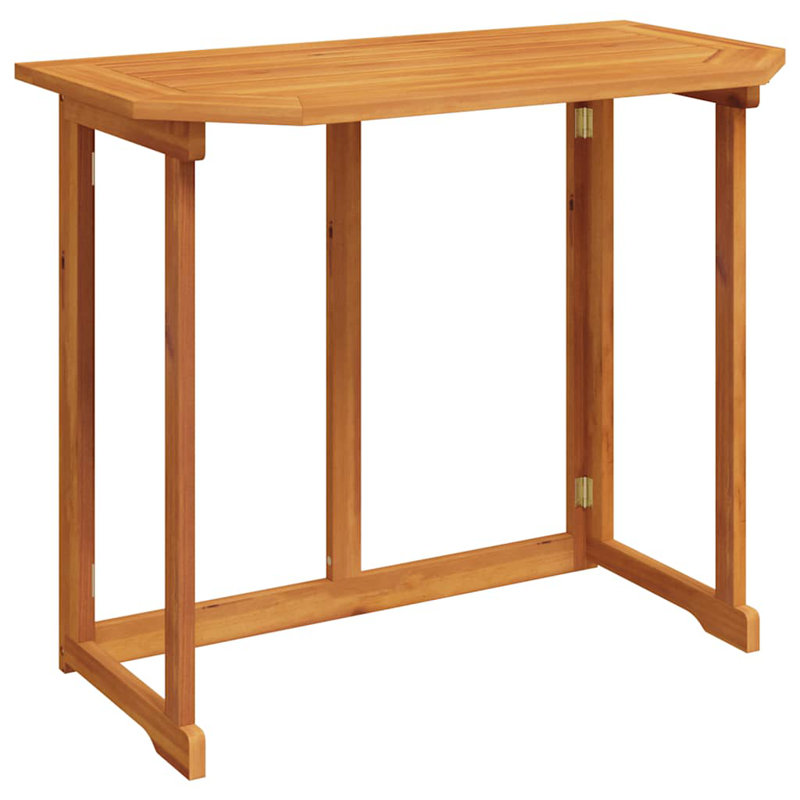 Table de bistro d'extérieur pliable brun
