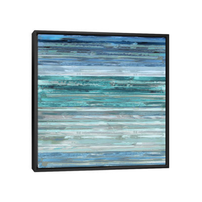 «Strata in Aqua», reproduction d'art sur toile