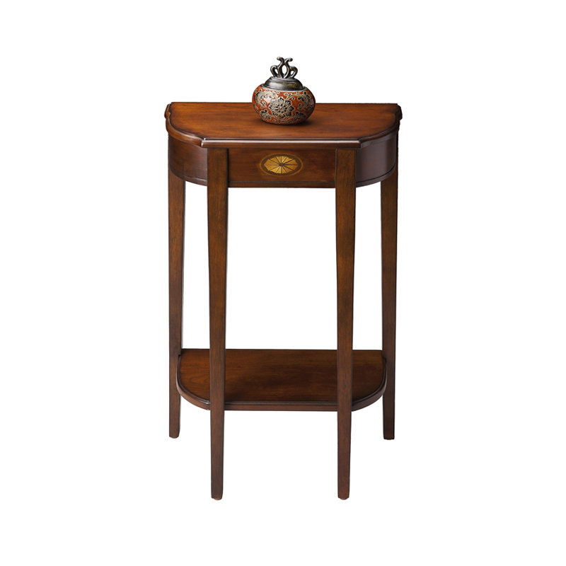 Wendell Console Table, Distressed Olive Ash Burl