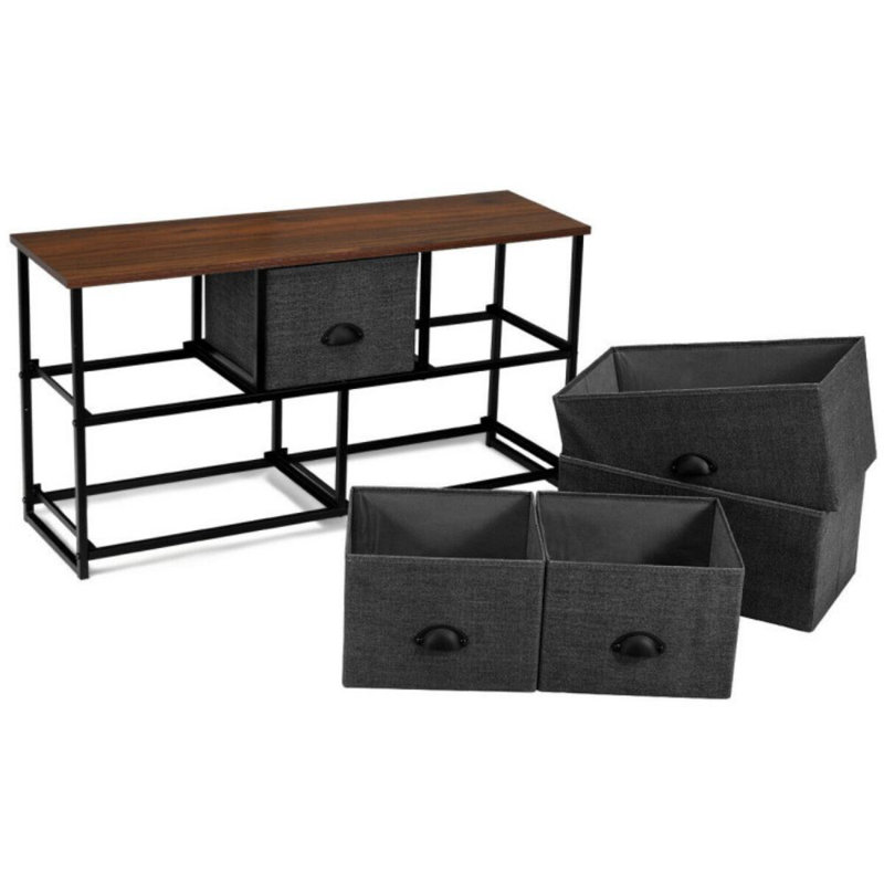 Minden 39.5'' W 5 - Drawer Dresser, Black
