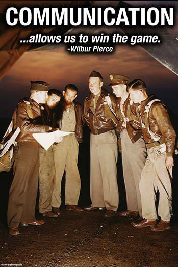 « communication » par wilbur pierce-impression publicitaire, H 66 po x l 44 po