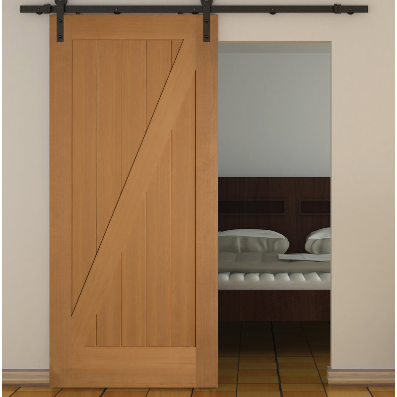 Unfinished Fir Z-Bar Interior Barn Door Slab