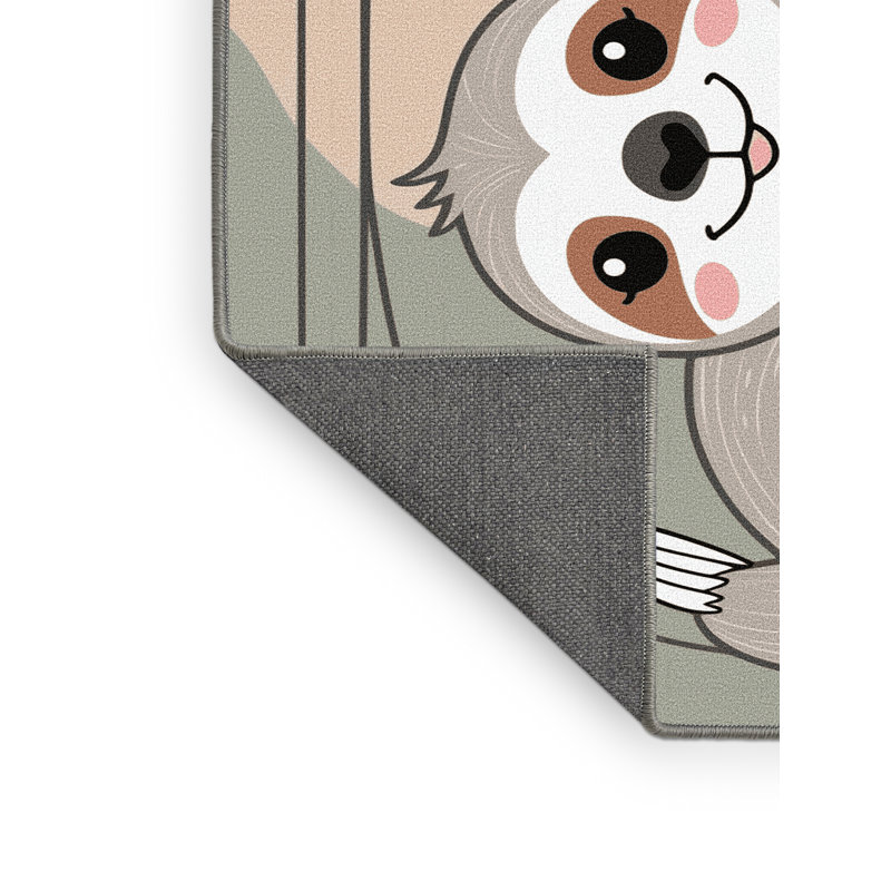 Tapis pour enfants Zoomie Kids, Rectangulaire 2 pi x 3 pi