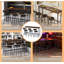 Ensemble de table de bar et de chaises pour 3, ensemble de table de salle à manger industriel 4 pièces avec 3 tabourets de bar rembourrés en polyuréthane, ensemble de table de bar pour la cuisine, la salle à manger, le salon, le bar, le café, le coin petit espace, brun rustique