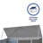 Absco Space Saver 7' W x 3' D Metal Galvanized Steel Weather Resistant Bike Storage Shed Woodland Gray
