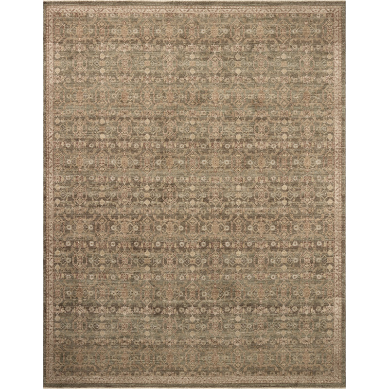 Tapis lagon / épice Magnolia Home par Joanna Gaines x Loloi Storrie, 5 pi 3 po x 7 pi 6 po