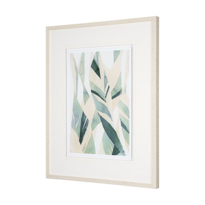 «Variegated Patterns II», reproduction d'art encadrée à la main avec passe-partout