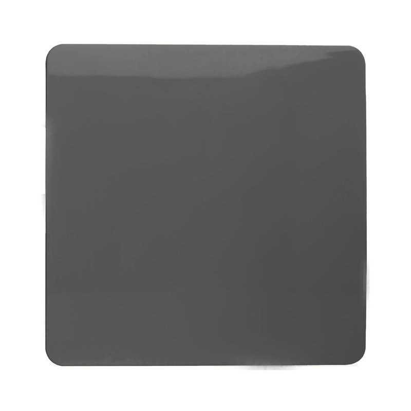 Trendi Switch Single Blanking Plate, Charcoal