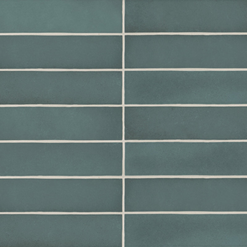 Makoto 2.5" x 10" Ceramic Tile, Arashi Blue