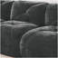 Canapé en forme de L sans os, tissu de velours doux, conception capitonnée, éponge haute densité 32D, aucun assemblage requis, conception ergonomique inférieure, conception antidérapante, repose-pieds mobile pour les chambres à coucher, noir-530829854