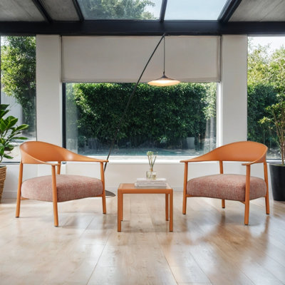 Modern 2 - Piece Accent Chair Set Featuring Soft Cushioned Seating,Steel Frame Sofa Set