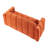 3-Seater Sofa with 2 Pillows (Orange)