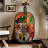 Modern art oval four drawer accent chest