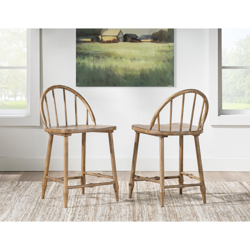 Country Living Vintage Market Windsor Counter Height Chair, Brown