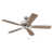 Brushed Polished Nickel With Beige Blades