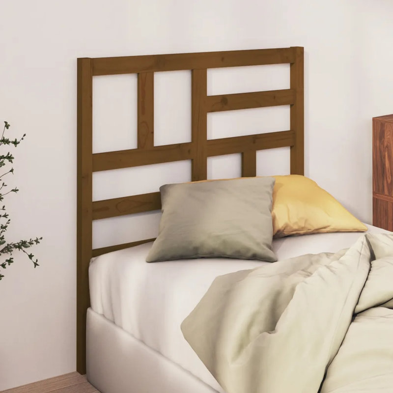 Menasha Single (3') Solid Wood Headboard, 106 x 104 cm, Brown